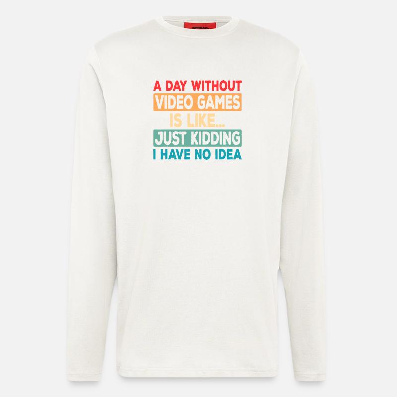 Game Day Absence Joke Tee - Longsleeve - made by SPREAD  - OFF WHITE