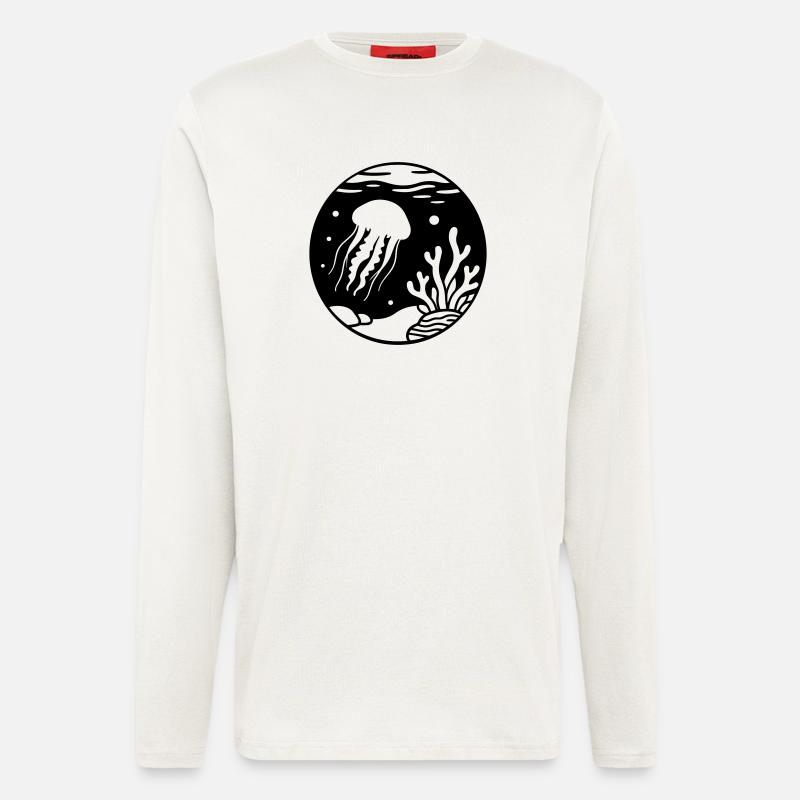 Qualle - Langarmshirt - made by SPREAD  - OFF WHITE