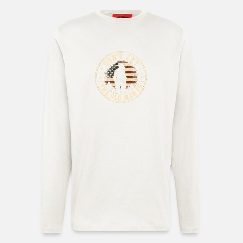 Lass den Alten Mann nicht los - Langarmshirt - made by SPREAD  - OFF WHITE