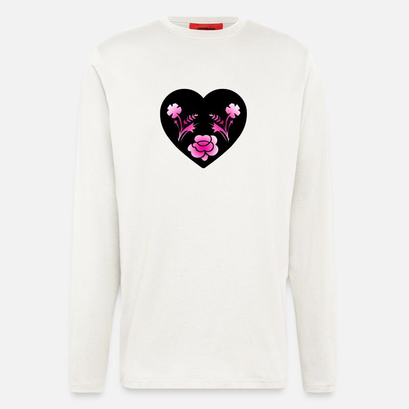 Blumen - Langarmshirt - made by SPREAD  - OFF WHITE