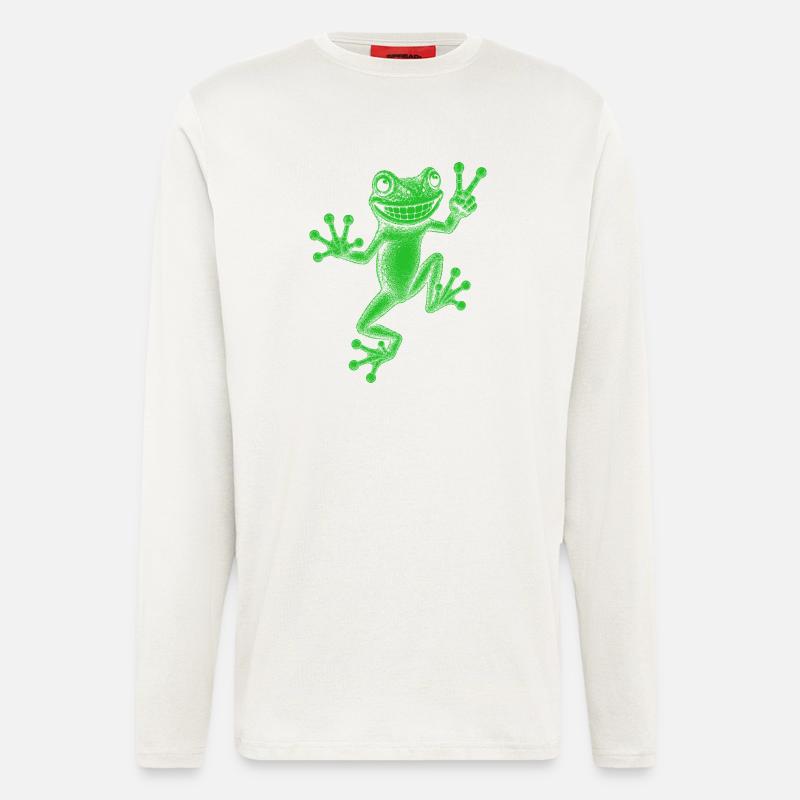 tree frog - Longsleeve - made by SPREAD  - OFF WHITE