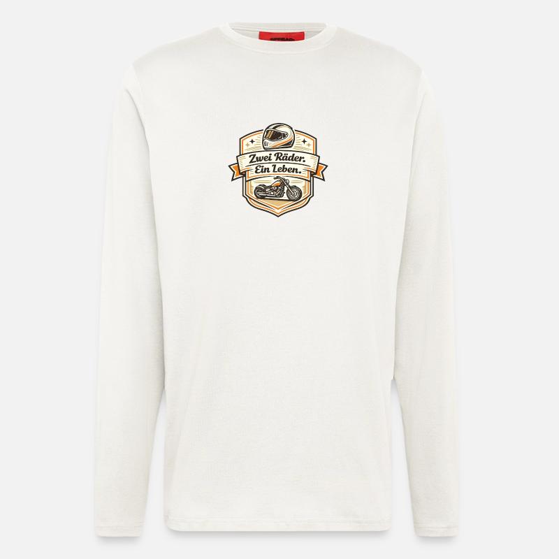 Zwei Räder Ein Leben - Langarmshirt - made by SPREAD  - OFF WHITE