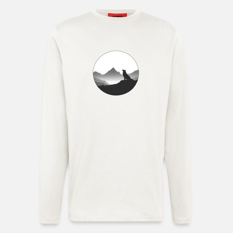 wolf - Longsleeve - made by SPREAD  - OFF WHITE