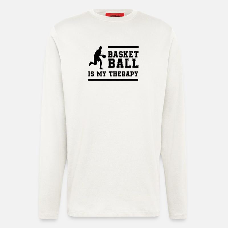 Basketball Therapy - Longsleeve - made by SPREAD  - OFF WHITE