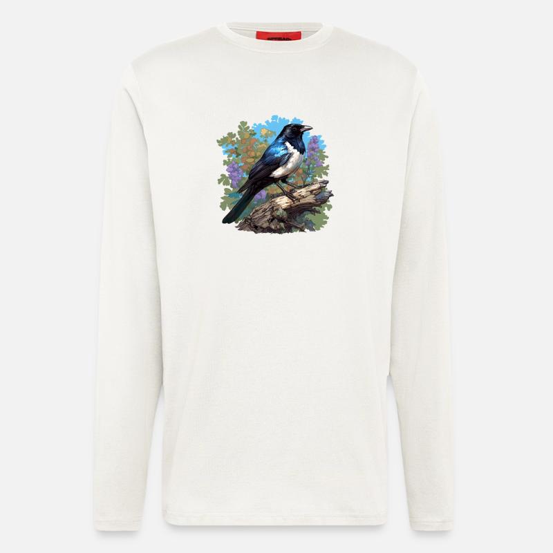 Elstern Elster - Langarmshirt - made by SPREAD - OFF WHITE