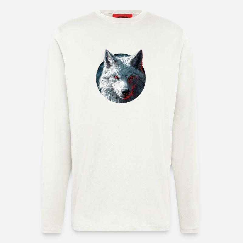 Wolf Design - Longsleeve - made by SPREAD  - OFF WHITE