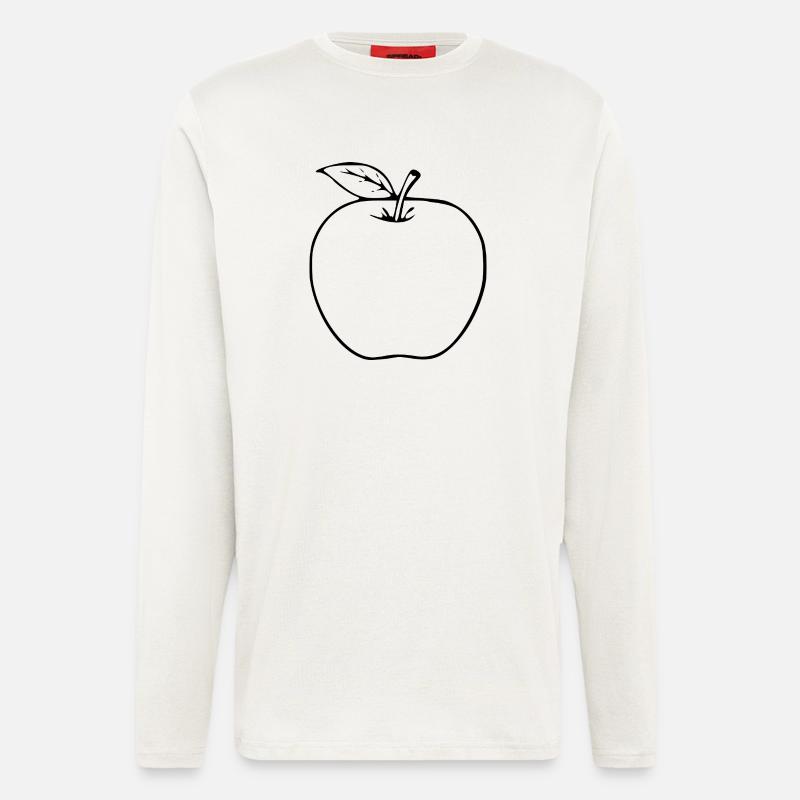 Apple Minimalist Gift - Longsleeve - made by SPREAD - OFF WHITE