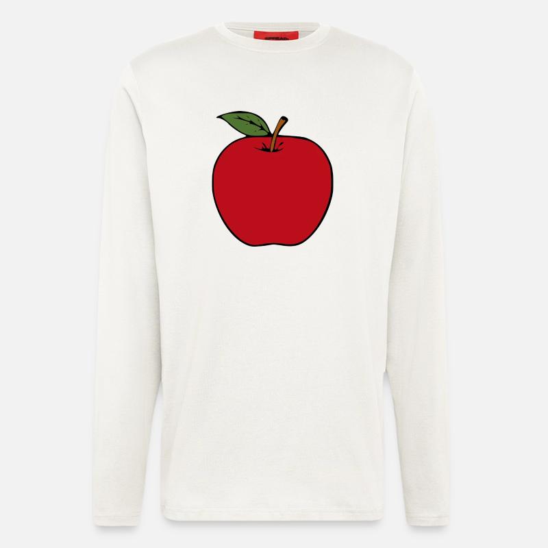 Apple Minimalist Gift - Longsleeve - made by SPREAD - OFF WHITE