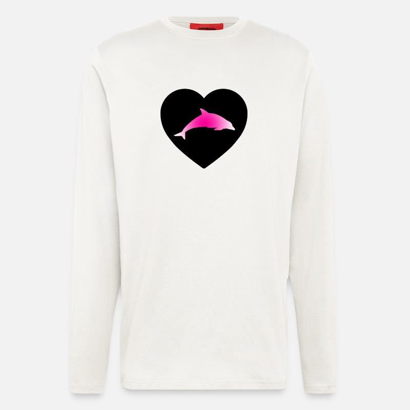 Delfin - Langarmshirt - made by SPREAD - OFF WHITE
