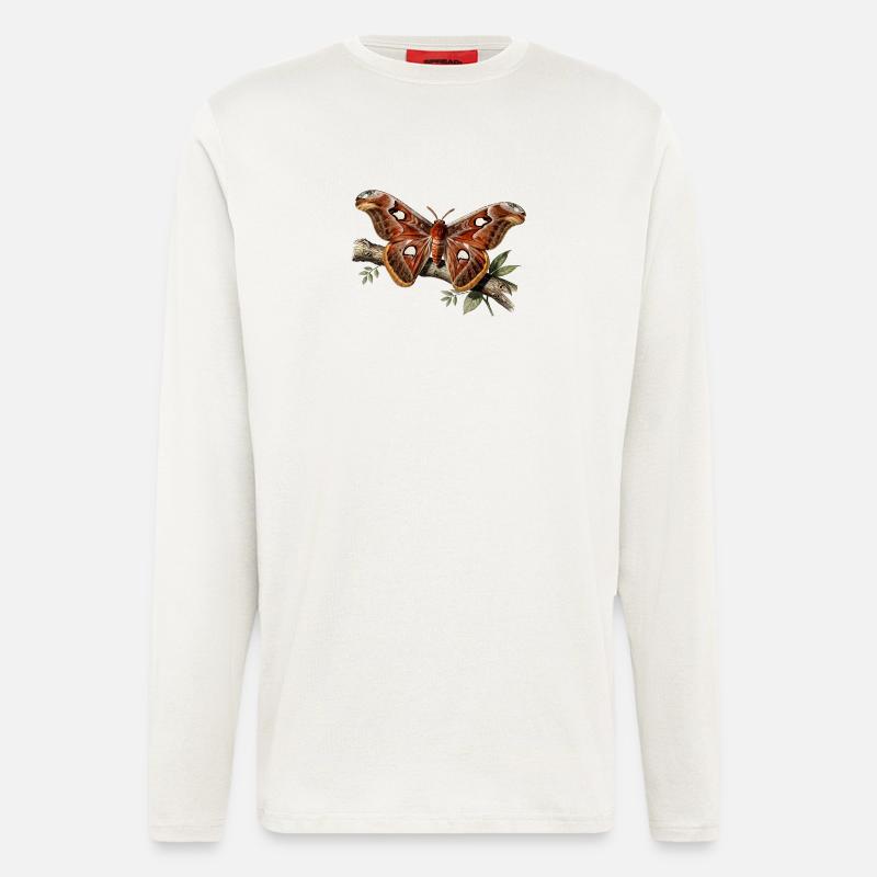 Attacus moth - Longsleeve - made by SPREAD  - OFF WHITE