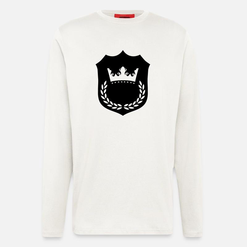krone_wappen_001 - Langarmshirt - made by SPREAD  - OFF WHITE