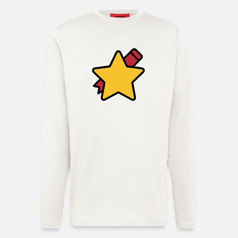 Enseignant à l’école Star Pen - Manches longues bio décontracté fabriqué en UE - OFF WHITE