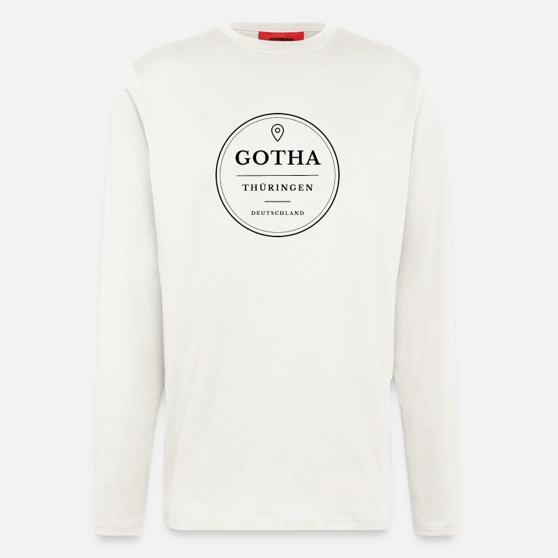 Gotha Thüringen Deutschland - Langarmshirt - made by SPREAD  - OFF WHITE
