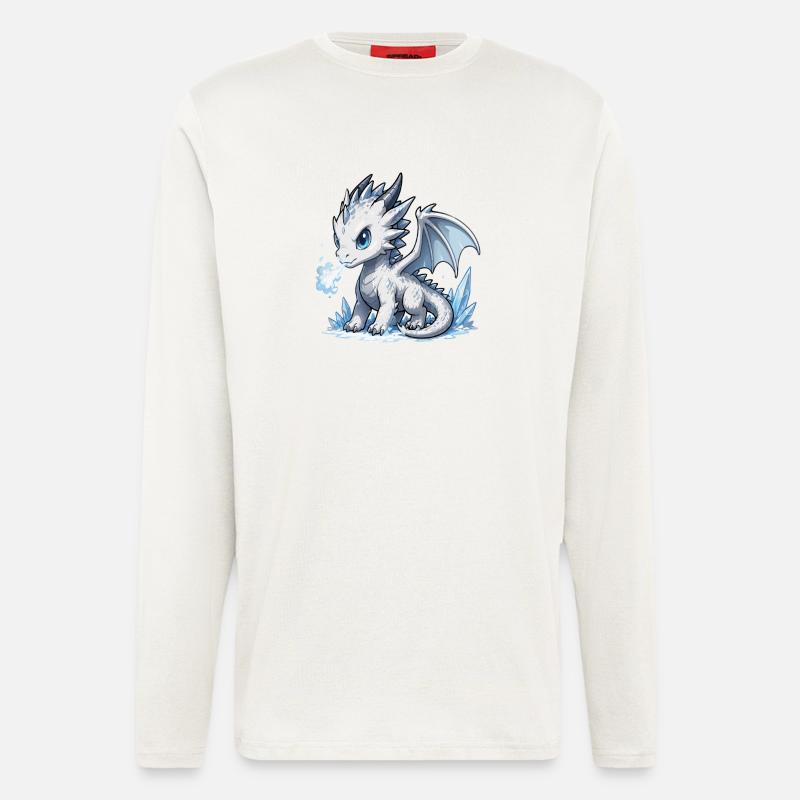 Kristall-Eisdrache - Langarmshirt - made by SPREAD  - OFF WHITE
