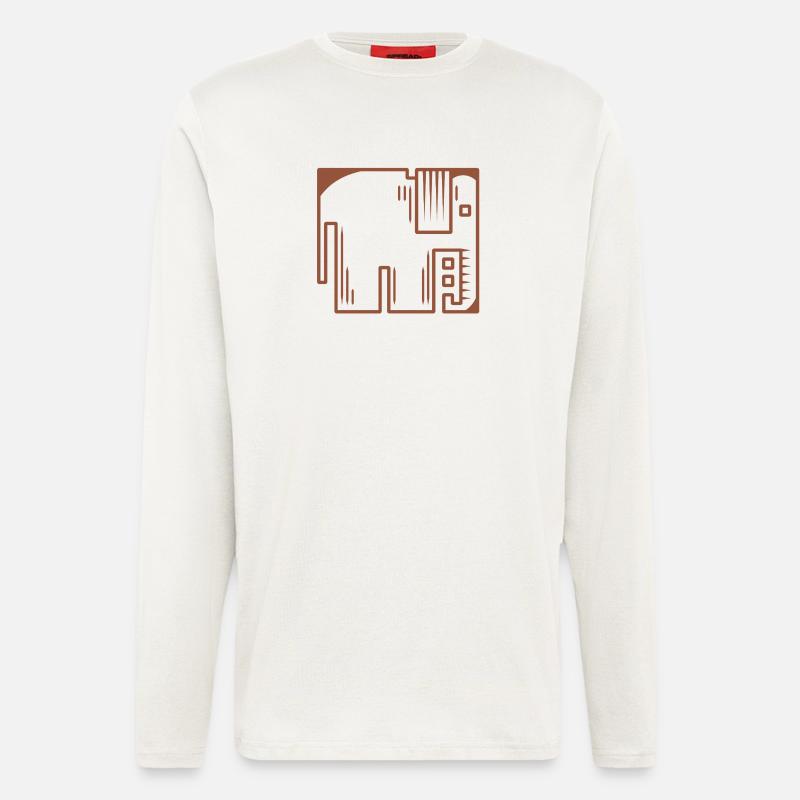 Elephant - Longsleeve - made by SPREAD  - OFF WHITE