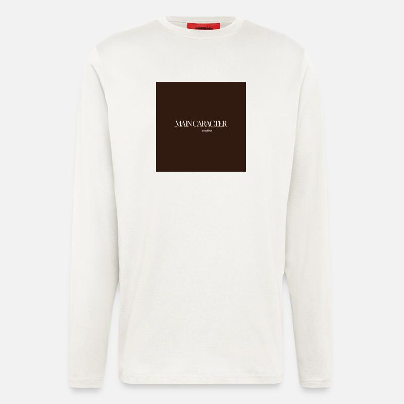 "CARACTER SOMETIMES" Grafik-T-Design - Langarmshirt - made by SPREAD  - OFF WHITE