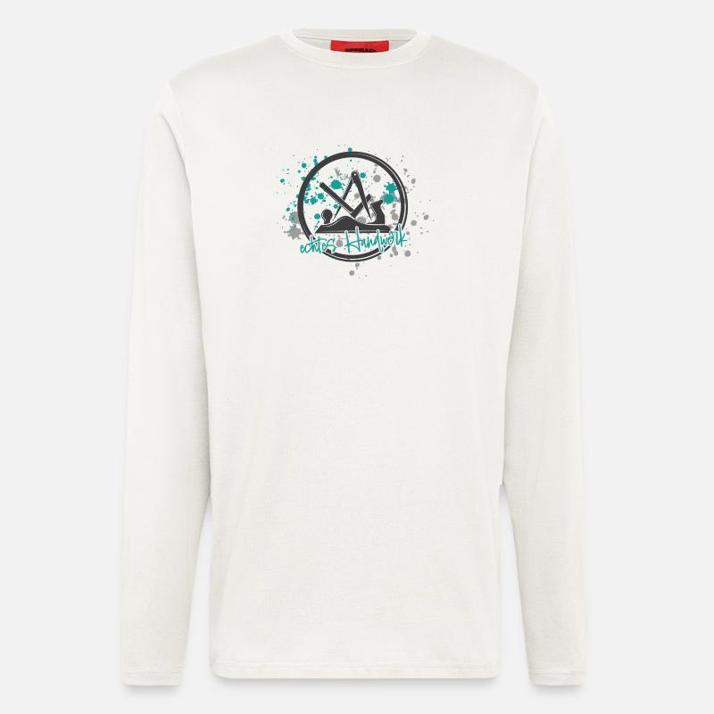 Schreiner Stolz grey-mint-small - Longsleeve - made by SPREAD  - OFF WHITE