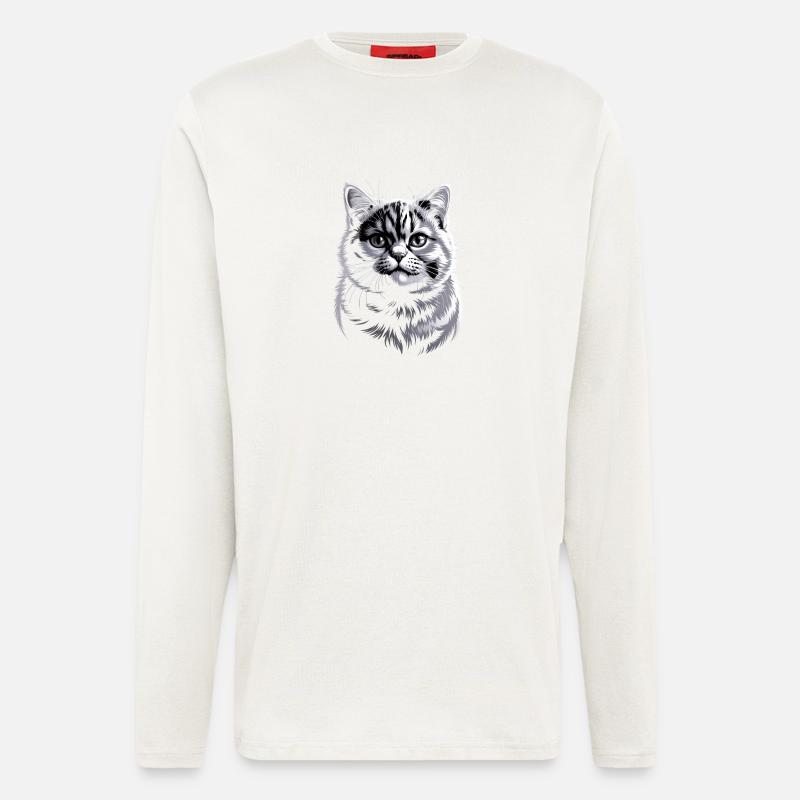 British Shorthair BKH - Longsleeve - made by SPREAD  - OFF WHITE