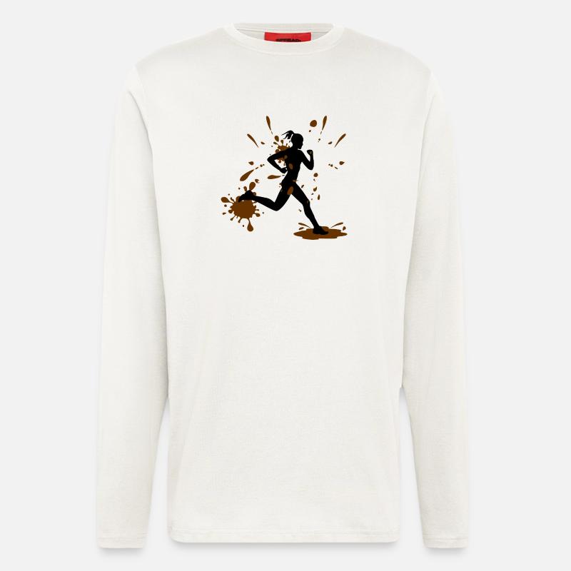 Mud Run Woman – Modder Runner Challenge - Longsleeve - made by SPREAD  - OFF WHITE