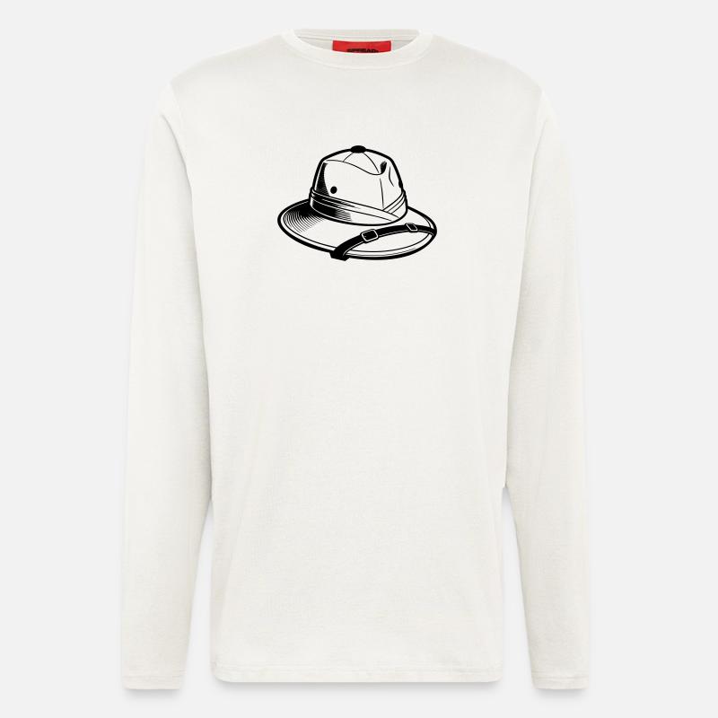 Safari-Hut - Langarmshirt - made by SPREAD  - OFF WHITE