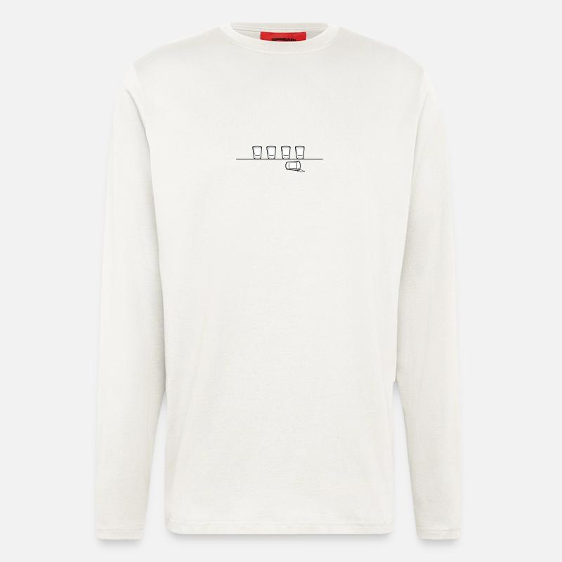 One Too Many - Langarmshirt - made by SPREAD  - OFF WHITE
