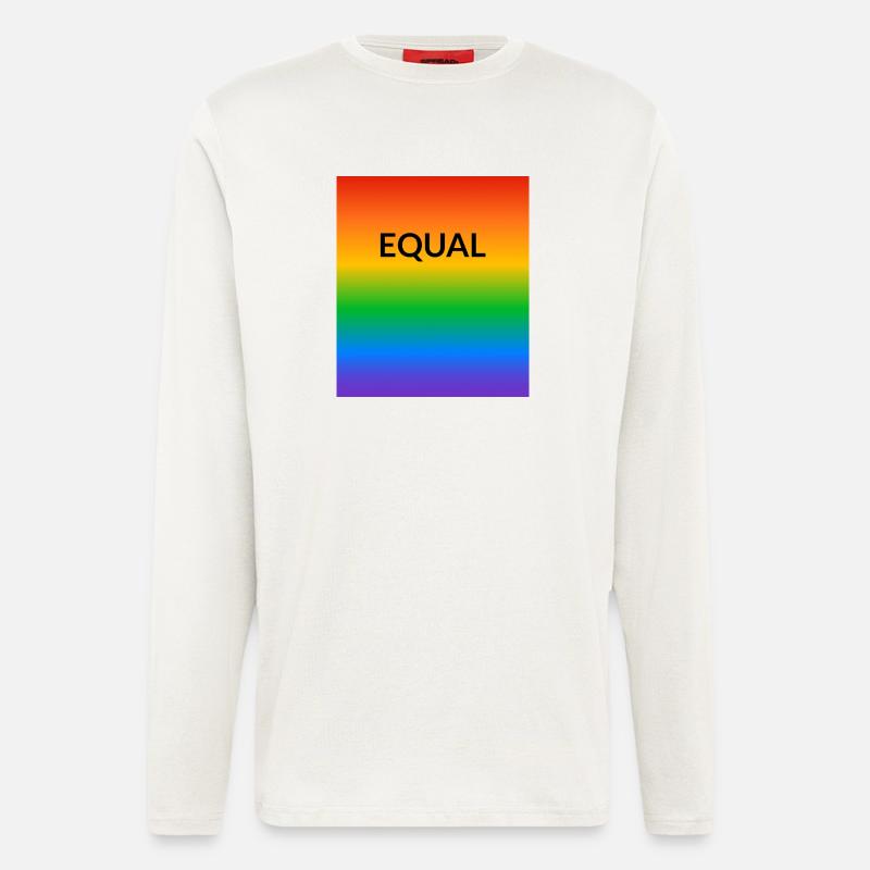 Rainbow Equal LGBT Pride Month - Longsleeve - made by SPREAD  - OFF WHITE