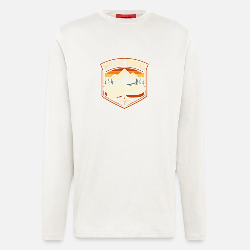 Wrong turn welcome | Adventure - Longsleeve - made by SPREAD  - OFF WHITE