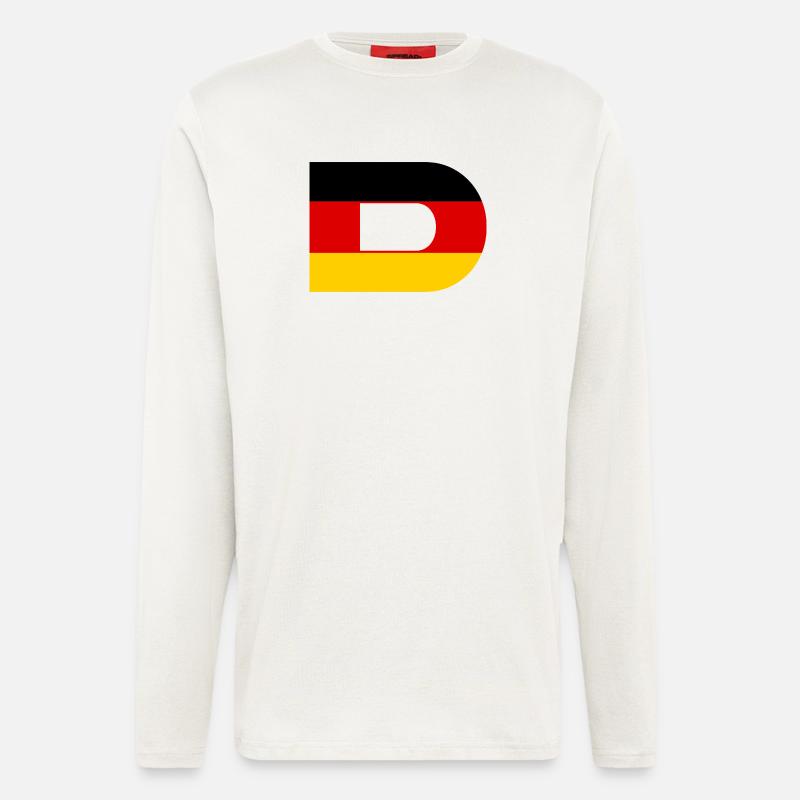 D- Germany Flag Style - Longsleeve - made by SPREAD  - OFF WHITE