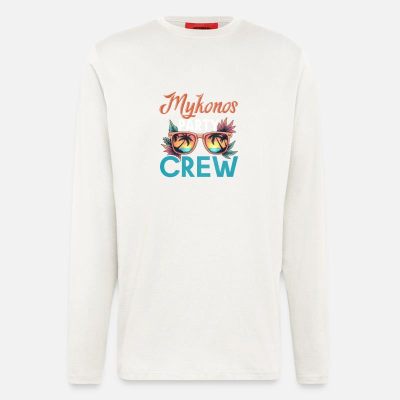 Mykonos Crew - Longsleeve - made by SPREAD  - OFF WHITE