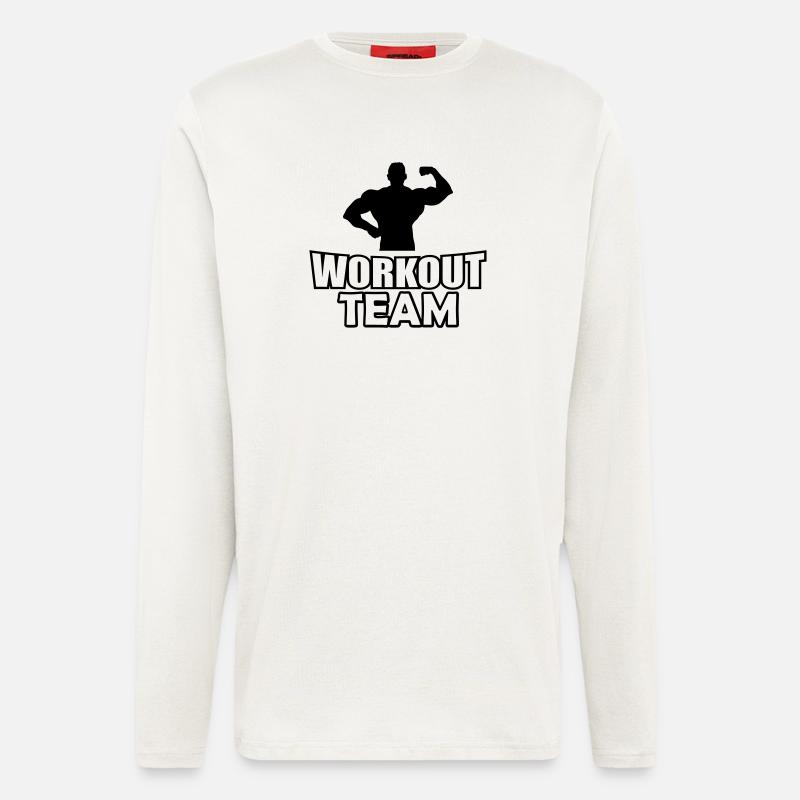 Workout Team - Langarmshirt - made by SPREAD - OFF WHITE