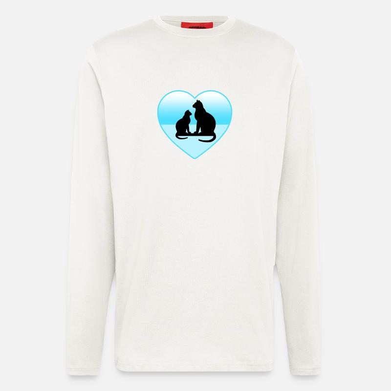 Katzen - Langarmshirt - made by SPREAD  - OFF WHITE
