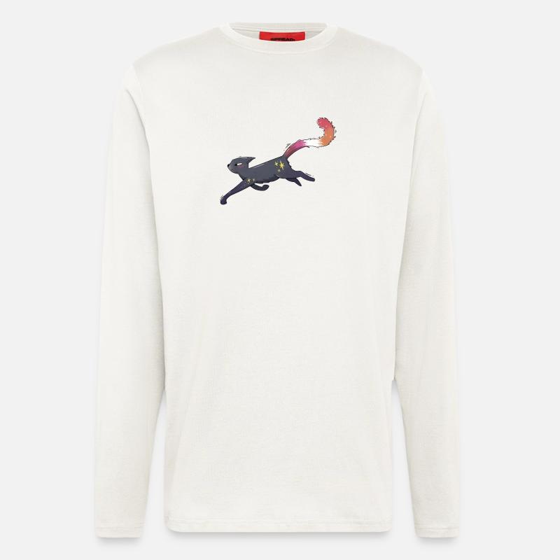 Süße Katze lesbian pride - Langarmshirt - made by SPREAD - OFF WHITE