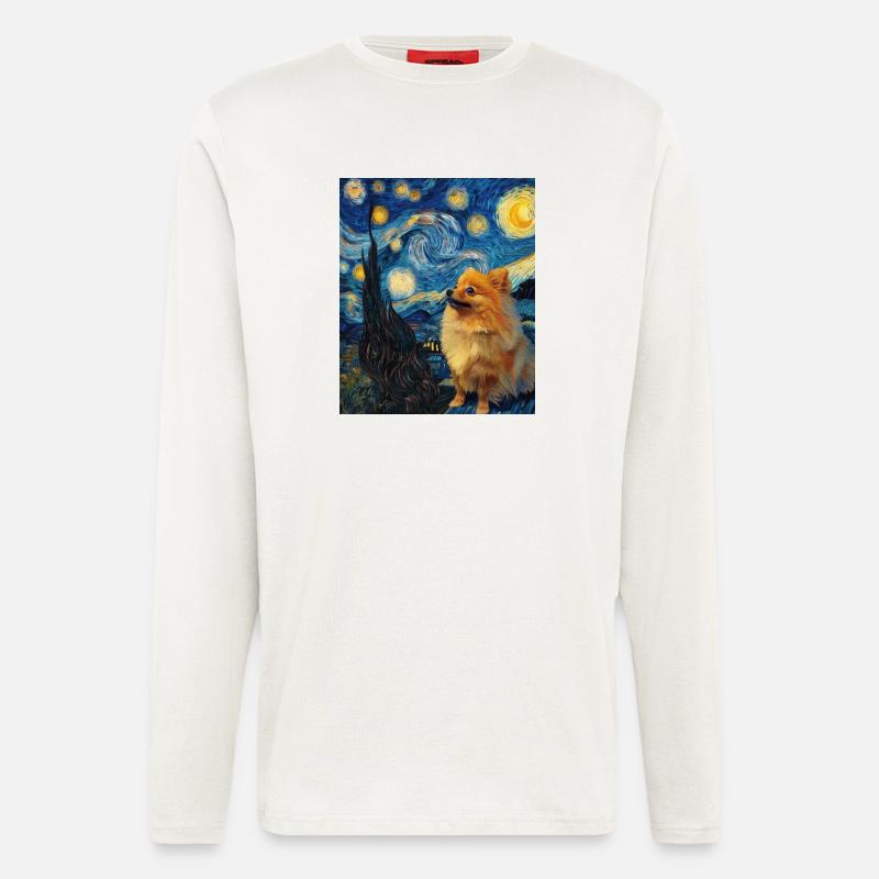 Zwergspitz Spitz Pomeranian - Longsleeve - made by SPREAD  - OFF WHITE