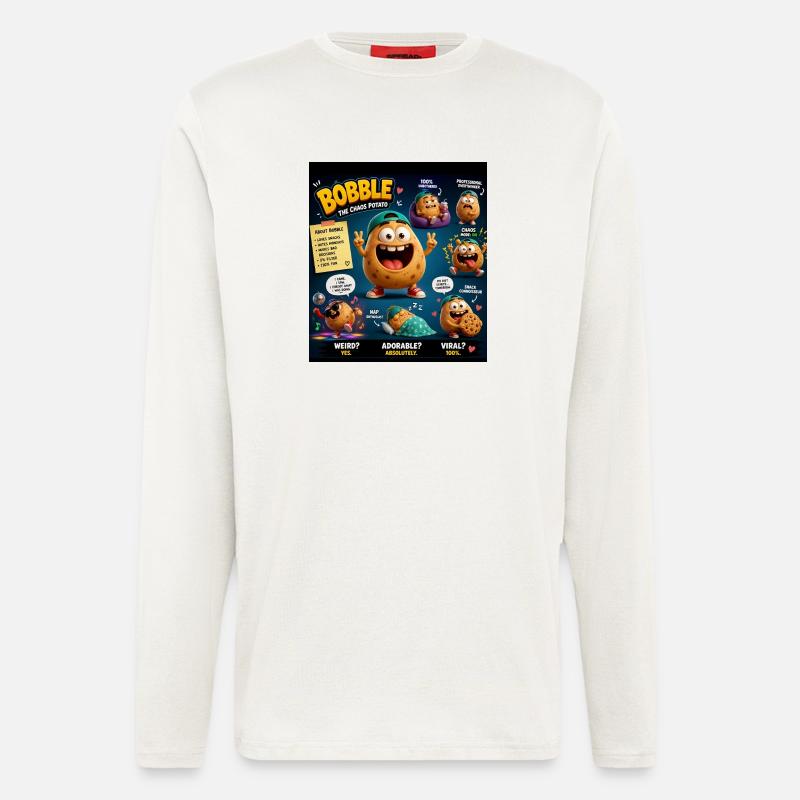 Bobble the Chaos Potato - Longsleeve - made by SPREAD  - OFF WHITE