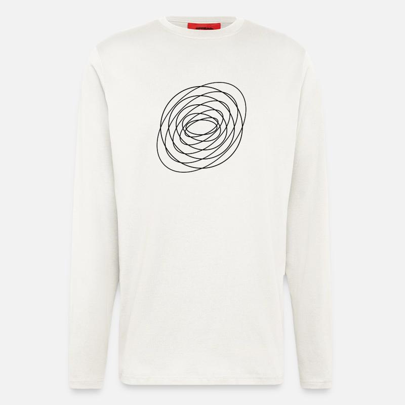 Coiled Abstract Spiral Circle - Longsleeve - made by SPREAD  - OFF WHITE