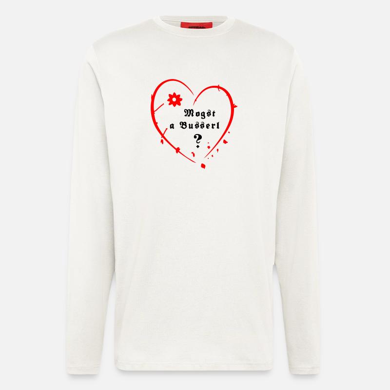  Herz  - Langarmshirt - made by SPREAD  - OFF WHITE