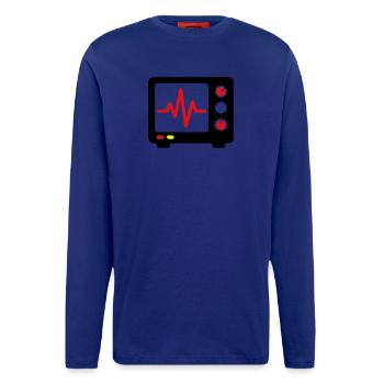 EKG Monitor Herzschlag Medizin - Langarmshirt - made by SPREAD  - OFF WHITE - Vorne