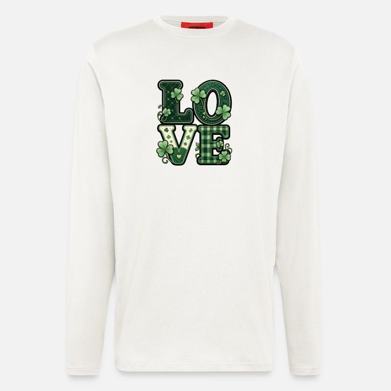 Love St Patrick's Day - Longsleeve - made by SPREAD - OFF WHITE