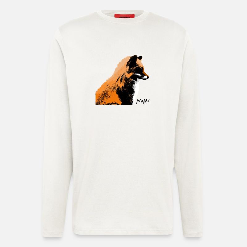 Fuchs - Langarmshirt - made by SPREAD - OFF WHITE
