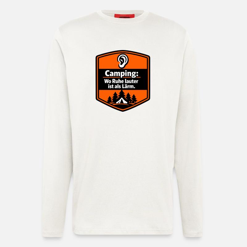 Wohnmobil Herzschlag Camping Camper - Langarmshirt - made by SPREAD - OFF WHITE
