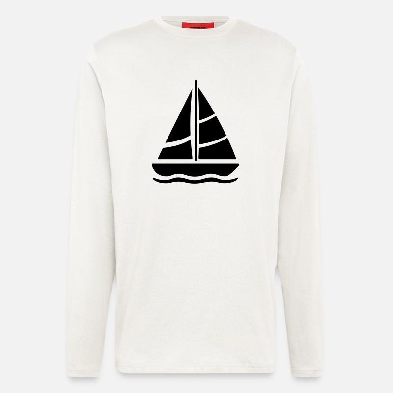 Segelschiff - Langarmshirt - made by SPREAD  - OFF WHITE
