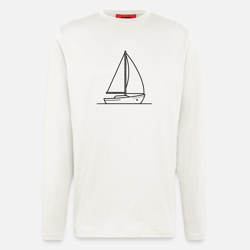 sailing ship - Longsleeve - made by SPREAD  - OFF WHITE