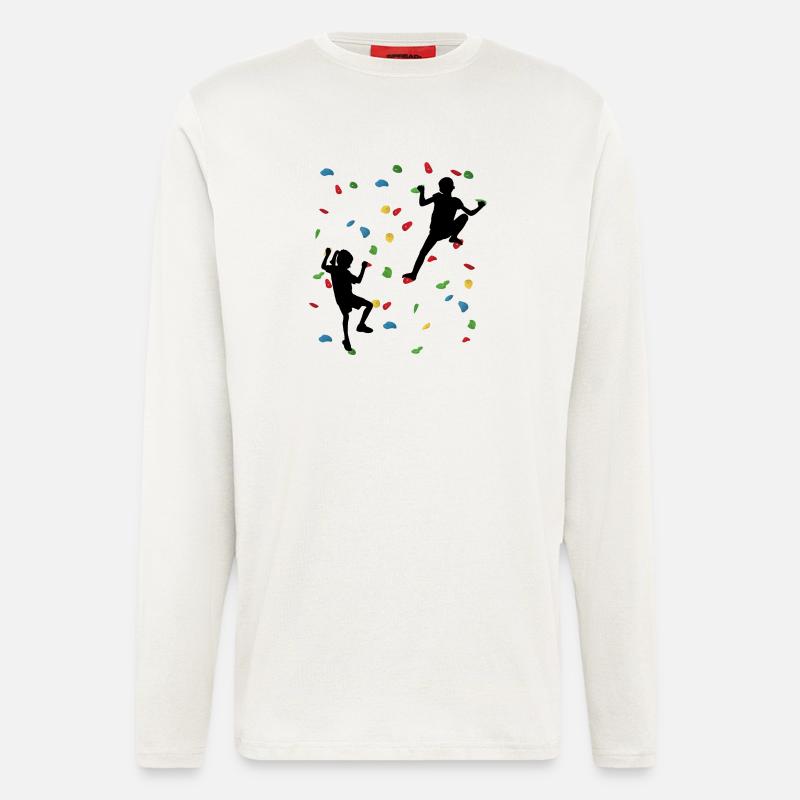 Climbing Wall Kids – Young Climbers - Longsleeve - made by SPREAD  - OFF WHITE