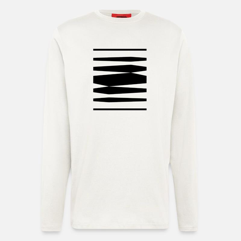 bold lines design - Longsleeve - made by SPREAD  - OFF WHITE