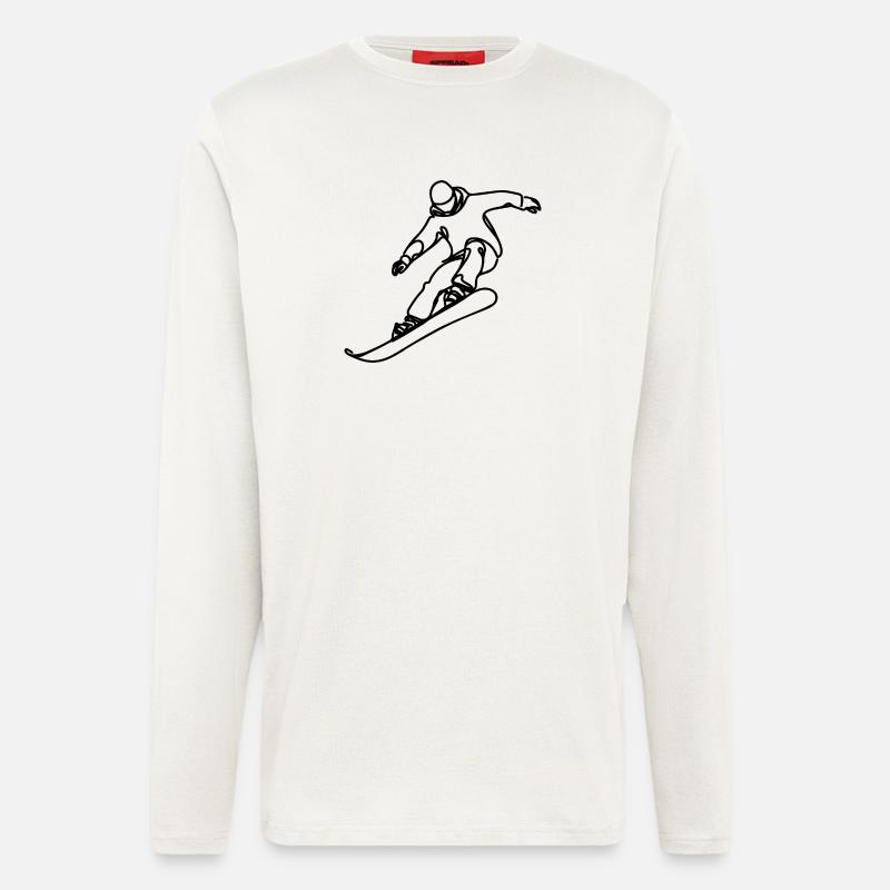 Snowboarder - Langarmshirt - made by SPREAD - OFF WHITE