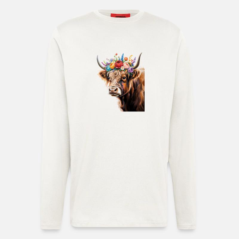 Cow - Longsleeve - made by SPREAD  - OFF WHITE