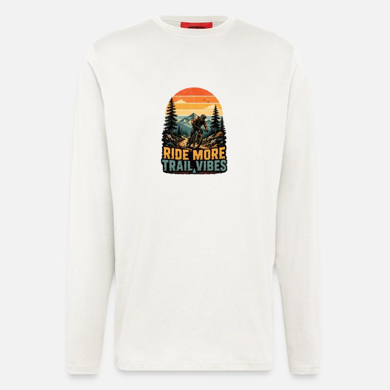 Ride More Trail Vibes - Longsleeve - made by SPREAD  - OFF WHITE