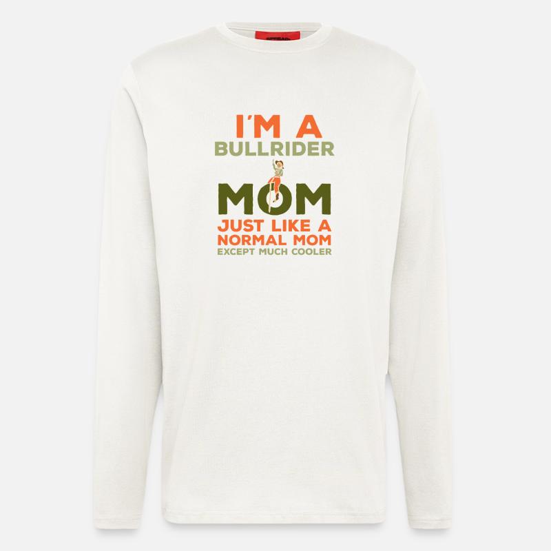 cowboy western rodeo mutter mama reiten - Langarmshirt - made by SPREAD  - OFF WHITE