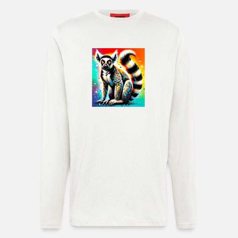 Lemur - Langarmshirt - made by SPREAD - OFF WHITE