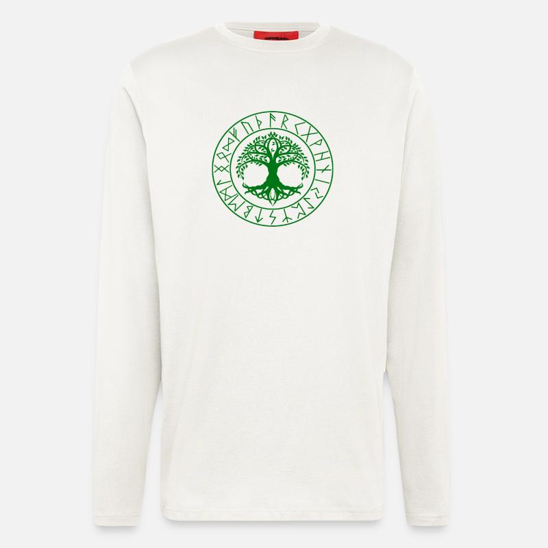 Viking Tree Celtic Knot - Longsleeve - made by SPREAD - OFF WHITE